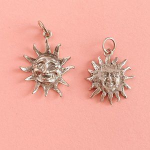 ❤️ SOLD ❤️ Vintage Sun Charms – Sterling Silver